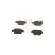 Set placute frana spate BOSCH pentru ALFA ROMEO MITO, CITROEN C1, FIAT BRAVO II, MULTIPLA, STILO, PEUGEOT 107, dimensiuni 42.8 mm x 94.8 mm x 16.3 mm