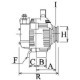 Alternator HC-CARGO 14V 65A pentru FIAT 125, ELBA, FIORINO, REGATA, RITMO, TEMPRA, TIPO, UNO; LANCIA DELTA I, PRISMA, Y10; ZASTAVA 101, YUGO 1.3-1.6