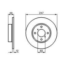 Disc frana BOSCH