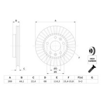 Disc frana BOSCH