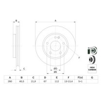 Disc frana BOSCH