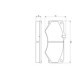 Set placute frana fata frana disc BOSCH pentru MERCEDES G W460 W461 W463 T1 T2 LN1 VW LT 40-55 75.2mm x 149.1mm x 18.0mm