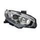 Far Dreapta DEPO Honda Civic X H11/HB3/LED/WY21W Electric Cu Motor