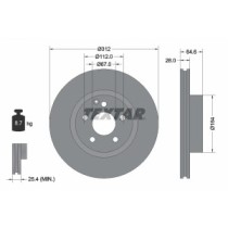 Disc frana TEXTAR