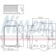 Radiator ulei motor NISSENS pentru CITROEN DS 3, DS 4 II, DS 7, BERLINGO, C3, C4 CACTUS, dimensiuni 95mm x 63mm x 40mm