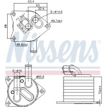 Radiator ulei, ulei motor NISSENS