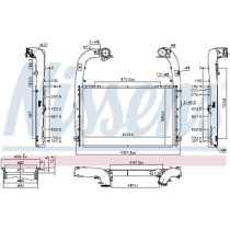 Intercooler, compresor NISSENS