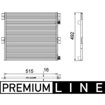 Condensator, climatizare MAHLE