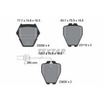 Set placute frana,frana disc TEXTAR