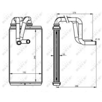 Schimbator caldura, incalzire habitaclu NRF