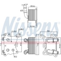 Radiator ulei, ulei motor NISSENS