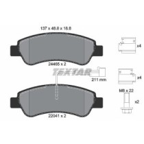 Set placute frana,frana disc TEXTAR