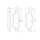 Set placute frana spate BOSCH pentru MERCEDES SPRINTER 2-T, 3-T, 4-T, VW LT 28-35 I, II, LT 40-55 I, dimensiuni 54.9mm x 156.6mm x 17.7mm