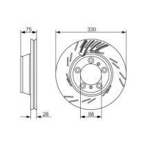 Disc frana BOSCH