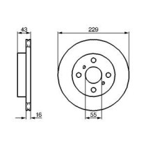 Disc frana BOSCH