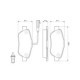 Set placute frana fata BOSCH pentru FIAT 500, 500 C, PANDA, FORD KA, JEEP RENEGADE, inaltime 51.7 mm, latime 122.9 mm, grosime 17.5 mm