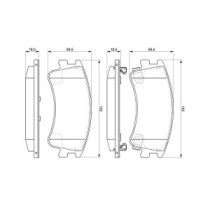 Set placute frana,frana disc BOSCH