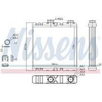 Schimbator caldura, incalzire habitaclu NISSENS