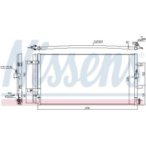 Condensator, climatizare NISSENS