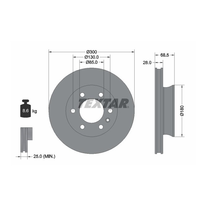 Disc frana TEXTAR