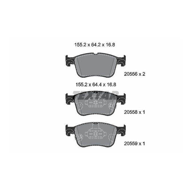 Set placute frana,frana disc TEXTAR