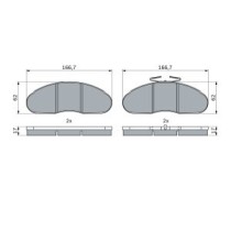 Set placute frana,frana disc BOSCH