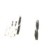 Set placute frana spate BOSCH pentru CITROEN JUMPY II, FIAT SCUDO, PEUGEOT EXPERT 58.5mm x 113.5mm x 16.7mm