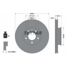 Disc frana TEXTAR