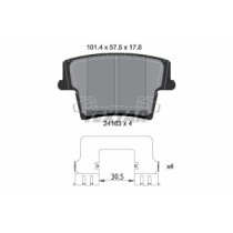 Set placute frana,frana disc TEXTAR