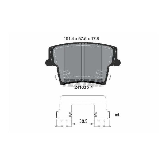 Set placute frana,frana disc TEXTAR