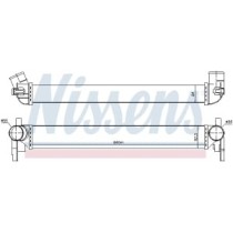 Intercooler, compresor NISSENS