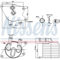 Radiator ulei, ulei motor NISSENS