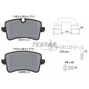 Set placute frana,frana disc TEXTAR