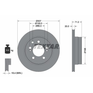 Disc frana TEXTAR