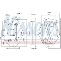 Radiator ulei, ulei motor NISSENS