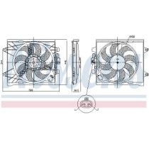 Ventilator, radiator NISSENS