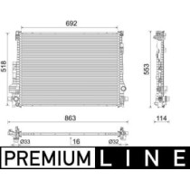 Radiator, racire motor MAHLE