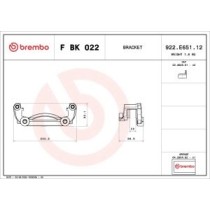 Set montaj etriere frana BREMBO