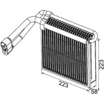 Evaporator, aer conditionat MAHLE