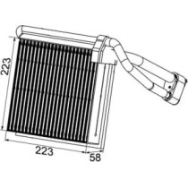 Evaporator, aer conditionat MAHLE