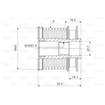 Fulie, alternator VALEO