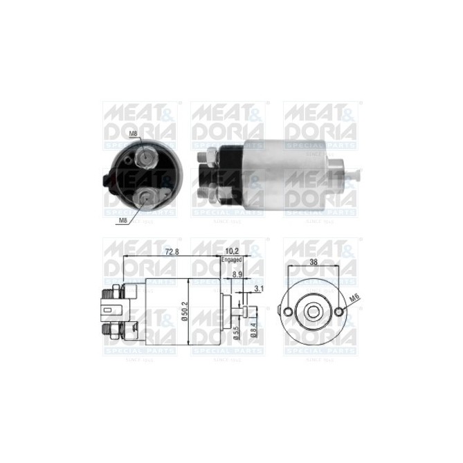 Solenoid, electromotor MEAT & DORIA