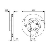 Disc frana BOSCH