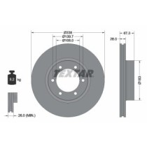 Disc frana TEXTAR