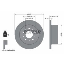 Disc frana TEXTAR