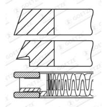 Set segmenti piston GOETZE