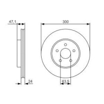 Disc frana BOSCH