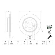 Disc frana BOSCH