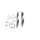 Set placute frana Spate BOSCH pentru AUDI A4 ALLROAD B8, A4 B8, A5, Q5 1.8-4.2 06.07-05.17, Inaltime 58.5 mm, Latime 116.7 mm, Grosime 17.3 mm