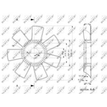 Paleta ventilator, racire motor NRF